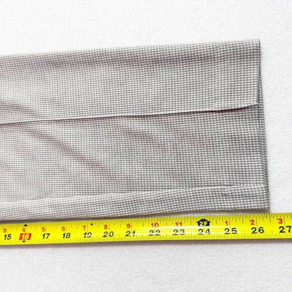 Croft & Barrow Womens Pull-on Stretch Houndstooth Pintuck Beige Ankle Pants Sz S - Picture 10 of 10